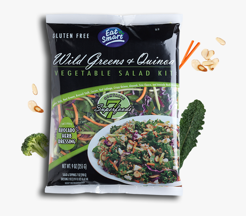 Wild Greens And Quinoa - Eat Smart Wild Greens & Quinoa Salad Kit, HD Png Download, Free Download