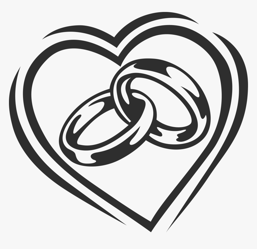 Wedding Ring Drawing, HD Png Download kindpng