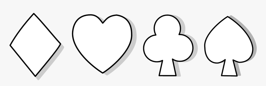 Heart Diamond Club Spade Png, Transparent Png, Free Download