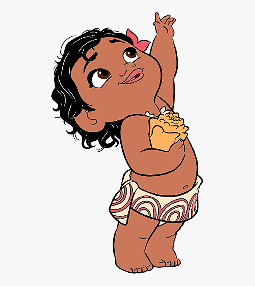 Disney Baby Moana Png Cartoon - Baby Moana Clip Art, Transparent Png - kind...