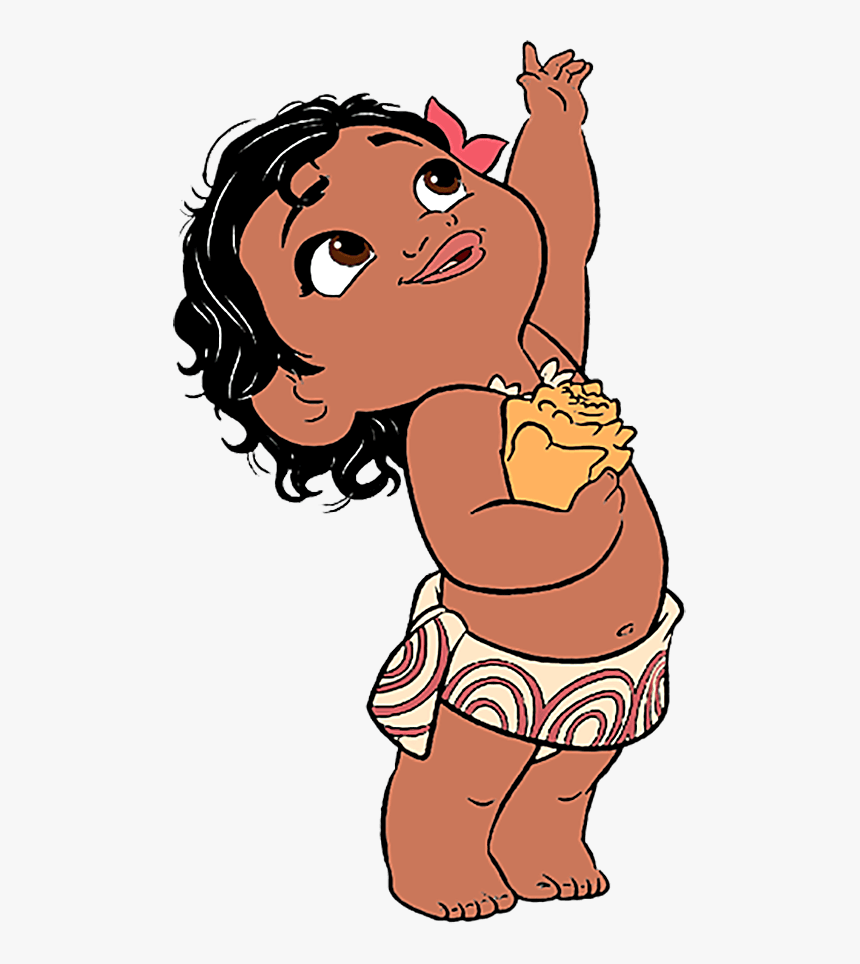 Disney Baby Moana Png Cartoon - Baby Moana Clip Art, Transparent Png, Free Download