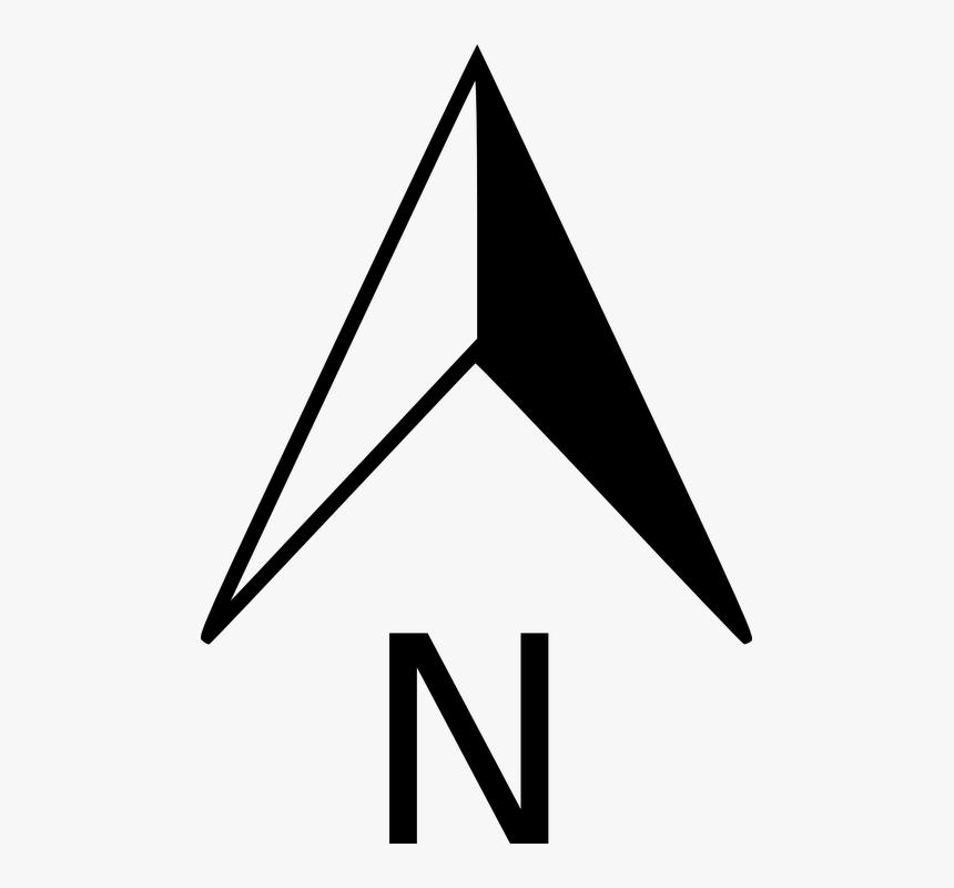 Flecha, Mapa, Norte, Orientación - North Arrow Png, Transparent Png, Free Download