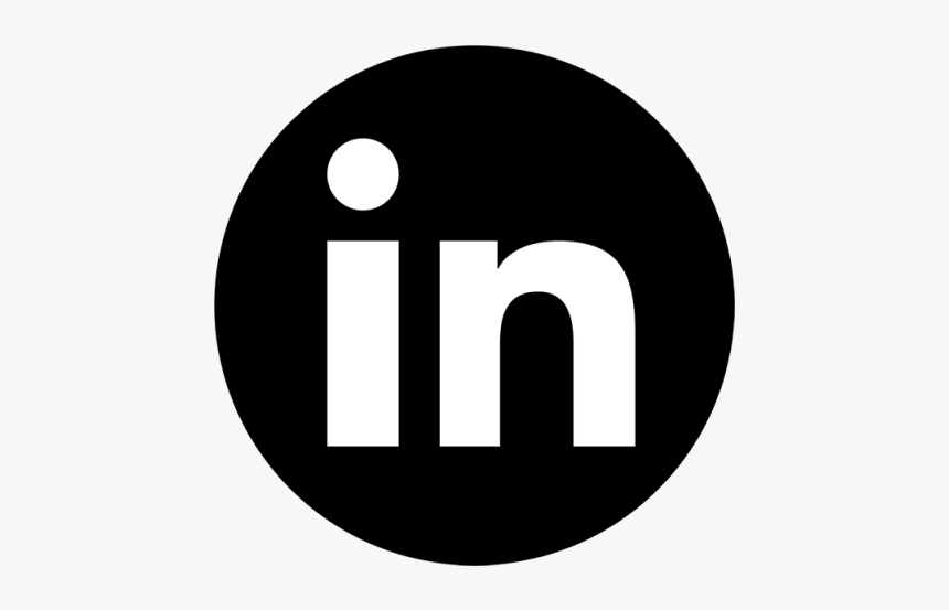 Linkedin Logo Black And White Png - Logo Linkedin Negro Png, Transparent Png, Free Download