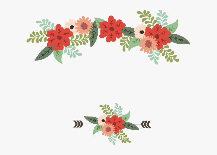 Clipart Transparent Garland Vector Wedding - Invitacion De Boda Flores Rojas, HD Png Download - kindpng Clipart Transparent Garland Vector Wedding - Invitacion De Boda Flores Rojas, HD Png Download - kindpng