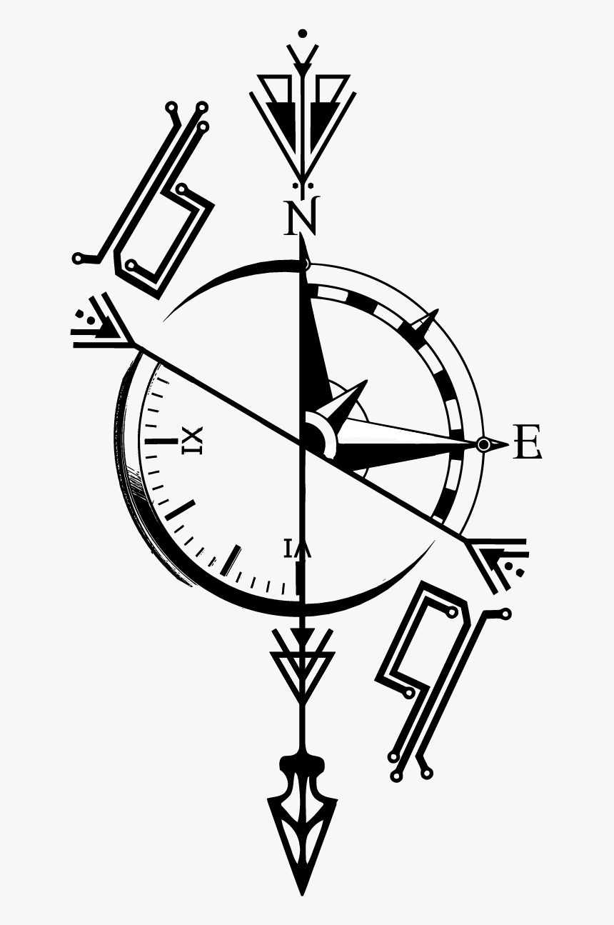 The Waypoint Public House Vintage Compass Tattoo Simple  Rosa De Los  Vientos Ingles PNG Image  Transparent PNG Free Download on SeekPNG