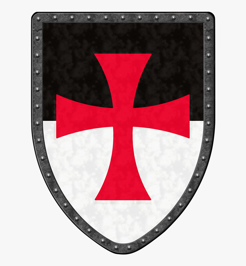 Medieval Castle Steel Battle Shield - Templar Shields, HD Png Download, Free Download