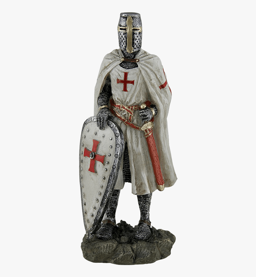 Templar Knight With Shield Statue - Templars Statues, HD Png Download, Free Download