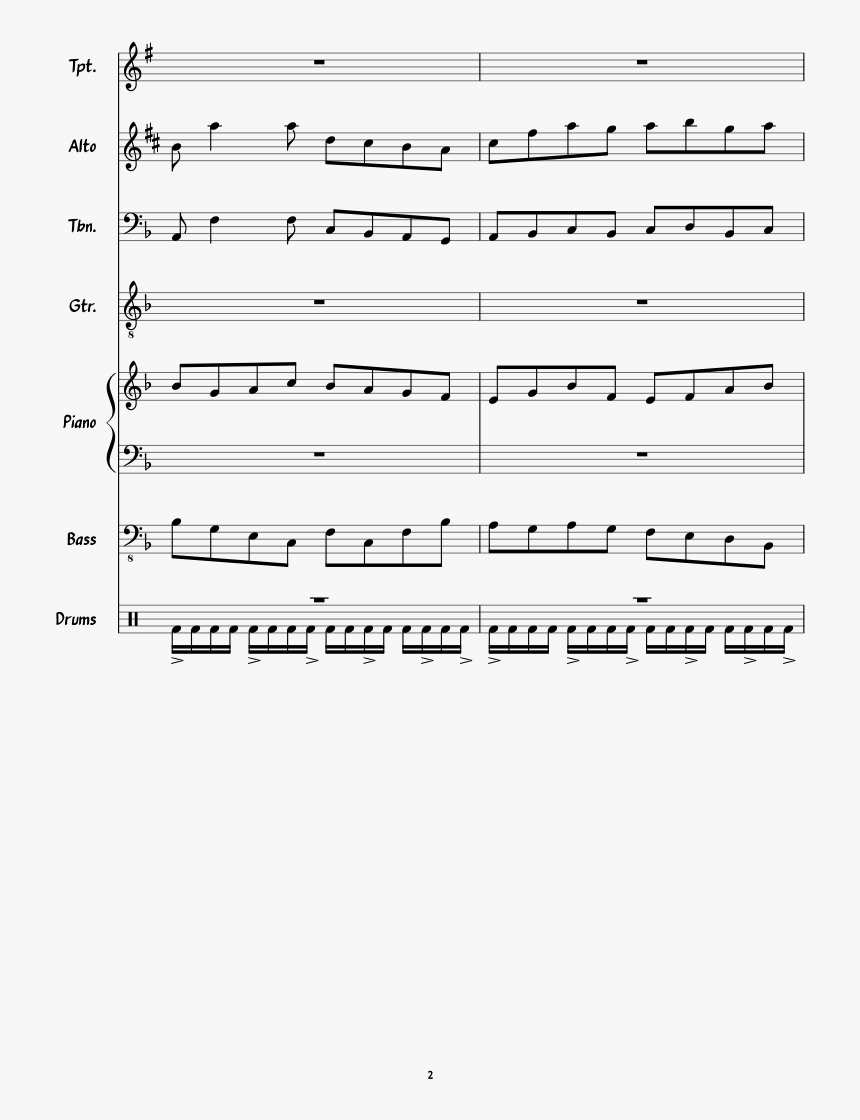Little Fugue In G Minor Tenor Sax, HD Png Download, Free Download