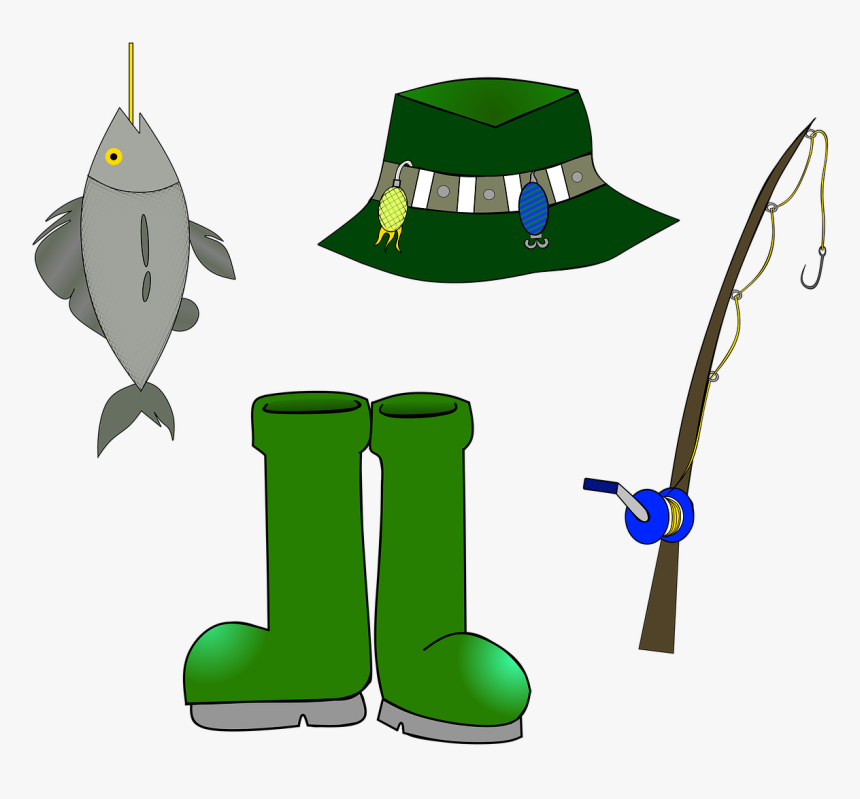 Angler, Fishing Rod, Fishing, Fish, Fishing Hat - Chapeu De Pescador Png, Transparent Png, Free Download