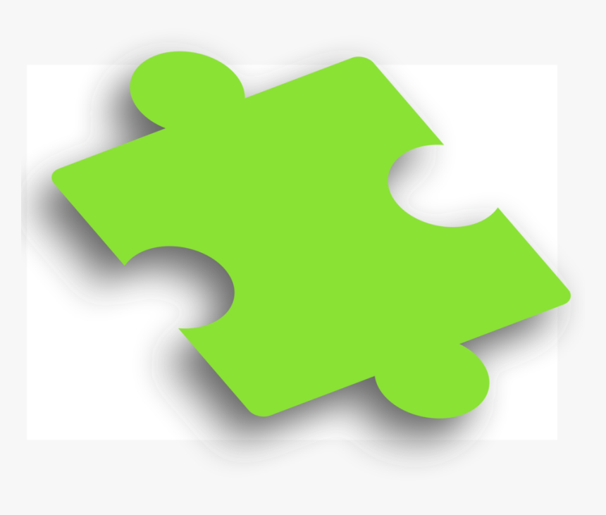 Jigsaw Puzzles Tangram Crossword Computer Icons - Green Puzzle Piece Clip Art, HD Png Download, Free Download