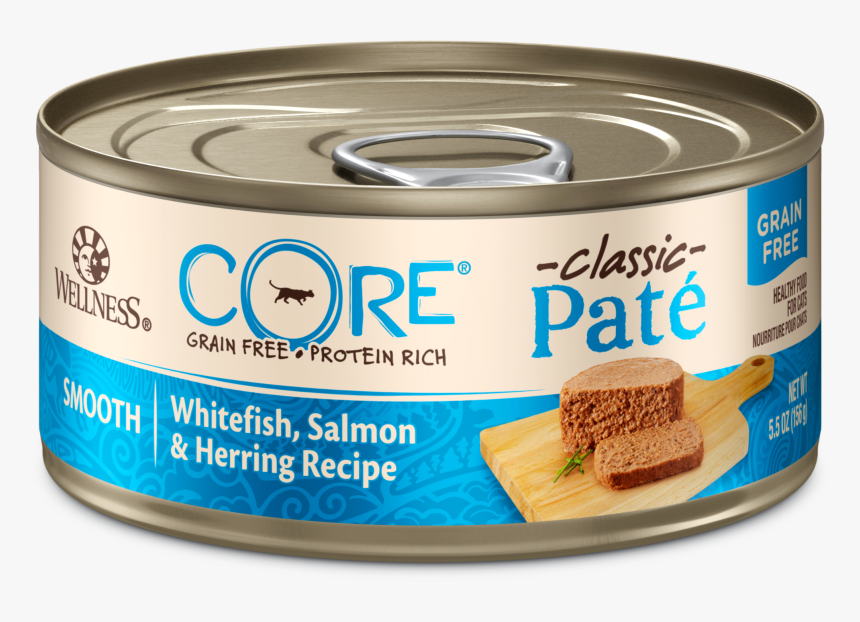 Core Pate Whitefish Salmon Herring - Wellness Core Wet Cat Food, HD Png Download, Free Download