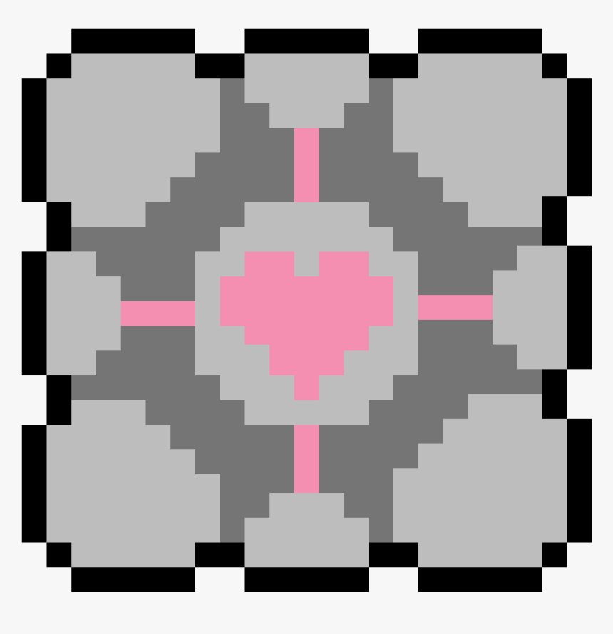 8 Bit Companion Cube, HD Png Download, Free Download