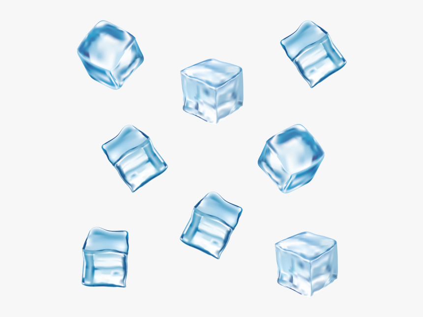 Clip Art Cubos De Gelo - Vector Ice Cubes Png, Transparent Png - kindpng.