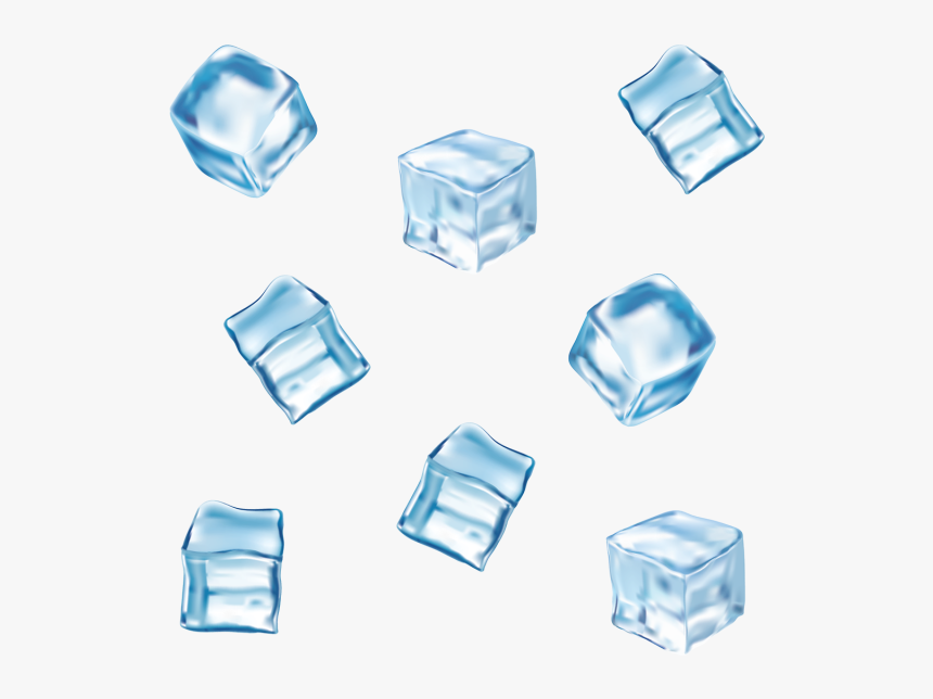 Clip Art Cubos De Gelo - Vector Ice Cubes Png, Transparent Png, Free Download