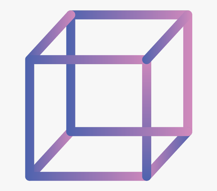 Cubo Wow 3d Purple Morado Rosado Pink - Icon 3d Square, HD Png Download, Free Download