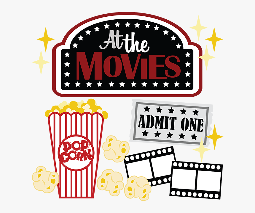 Popcorn And A Movie Clipart, HD Png Download, Free Download