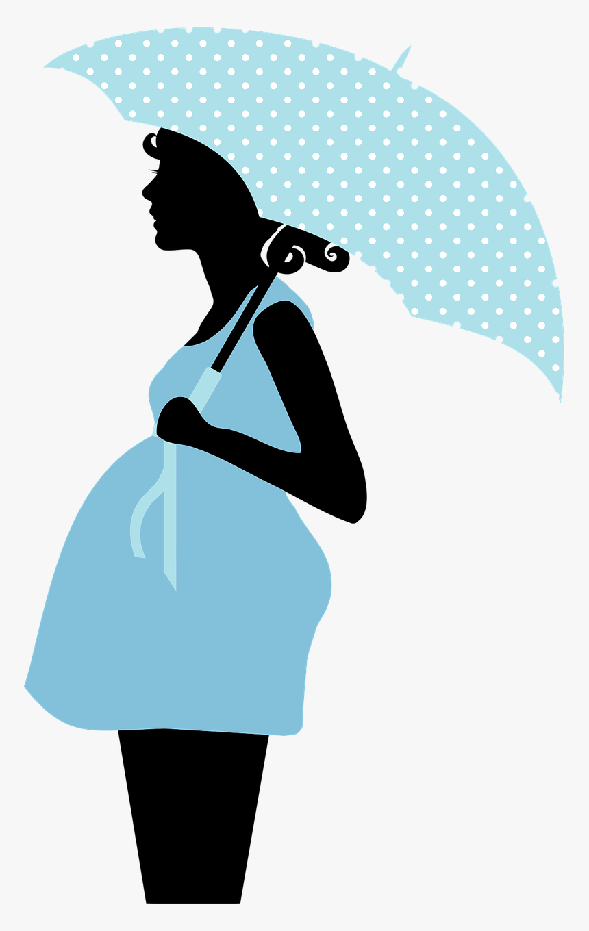 Pregnant Mother Silhouette Clipart , Png Download - Baby Shower Pregnant Clipart, Transparent Png, Free Download