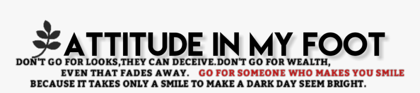 Stylish Png Text Attitude, Transparent Png, Free Download