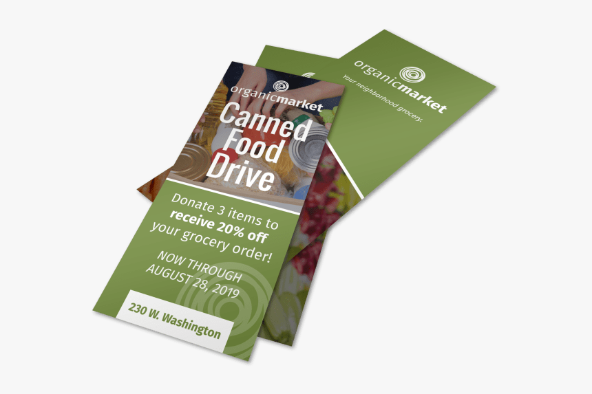 Canned Food Drive Flyer Template Preview - Flyer, HD Png Download, Free Download