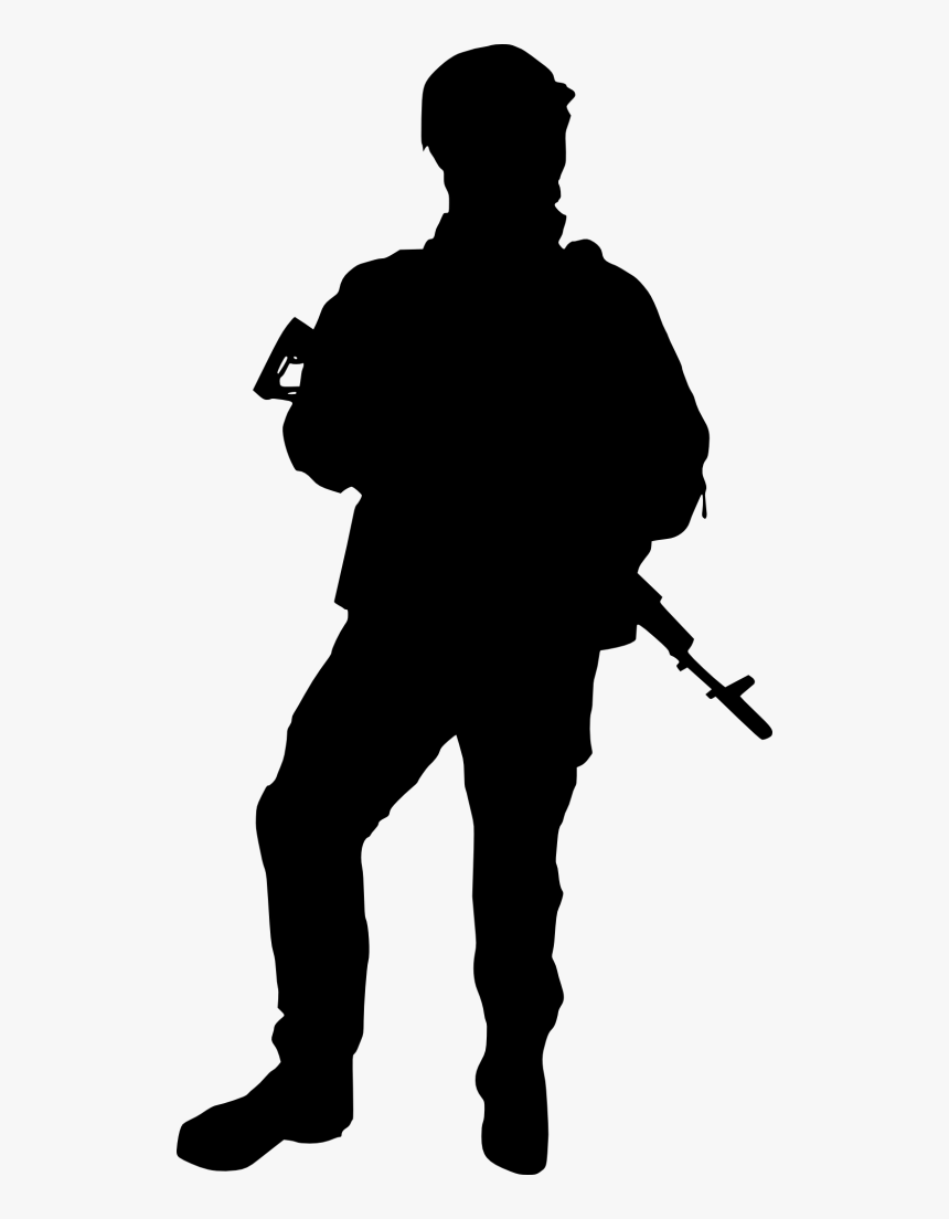 Soldier Silhouette Png, Transparent Png, Free Download