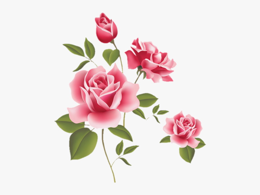 Clip Art Rosas Sticker Stickerrosas Beautiful - Imagen De Flor Rosa, HD Png Download, Free Download