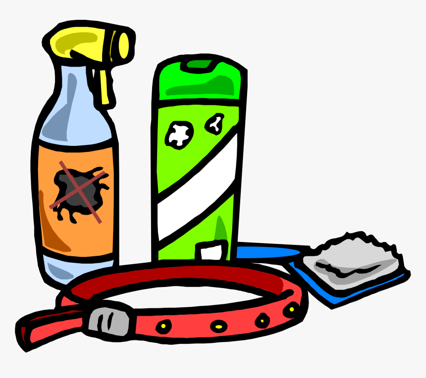 Flea, Spray, Collar, Brush, Pet, Animal, Dog, Bug - Cartoon Dog Toys Png, Transparent Png, Free Download