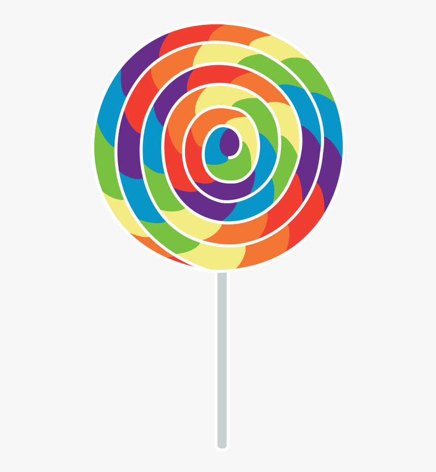 Rainbow Lollipop Free Png Image - Rainbow Lollipop Png, Transparent Png, Free Download