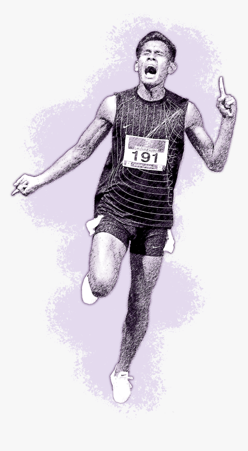 Athletics-sketch Purple, HD Png Download, Free Download