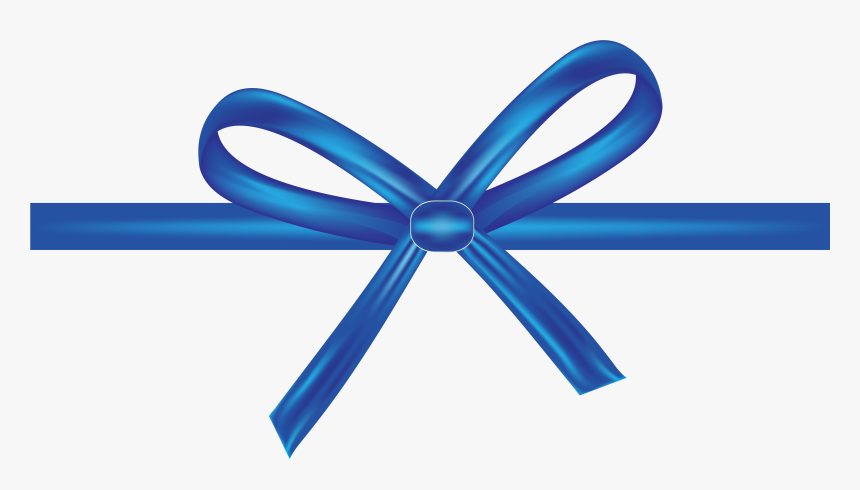 Shoelace Knot Blue Ribbon Bow Tie - Vector Blue Ribbon Png, Transparent Png, Free Download