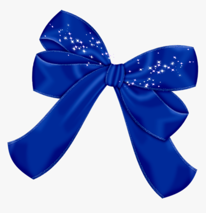 #mq #blue #ribbon #bow #bows #glitter - Laço Azul Png, Transparent Png, Free Download