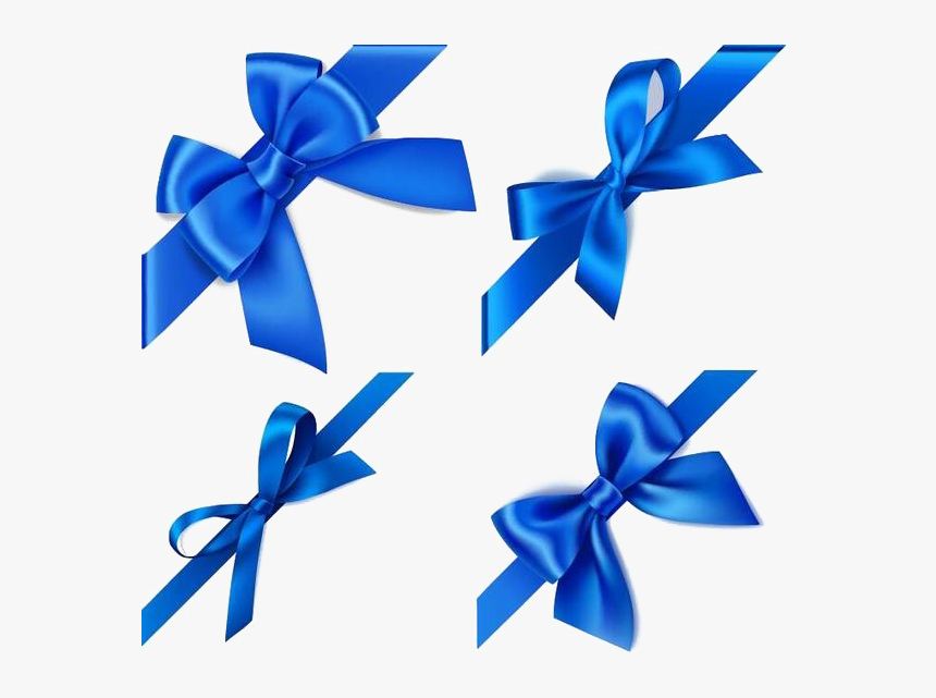 Transparent Blue Bow Tie Clipart - Bow Transparent Png Ribbon, Png Download, Free Download