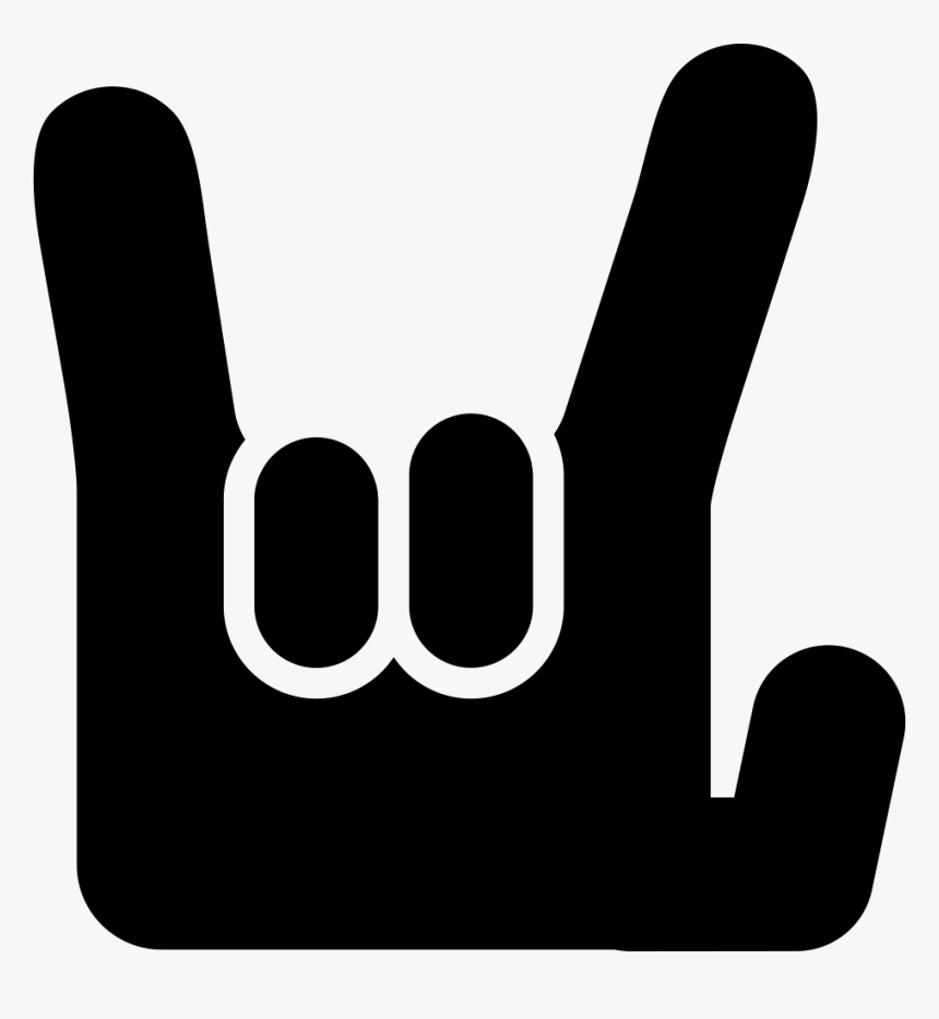 Rock On Hand Gesture - Rock Hand Icon, HD Png Download, Free Download