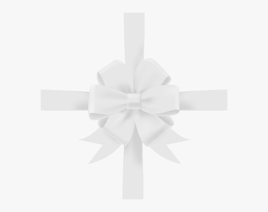 Ribbon White Icon3 - White Ribbon Bow Vector, HD Png Download, Free Download