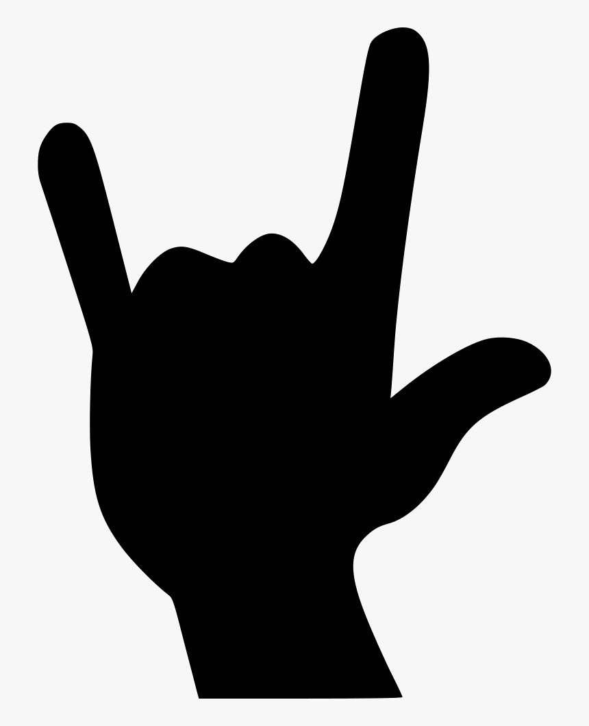 Condition Fingers Png Icon Free Download Comments - Rock And Roll Hand Silhouette, Transparent Png, Free Download