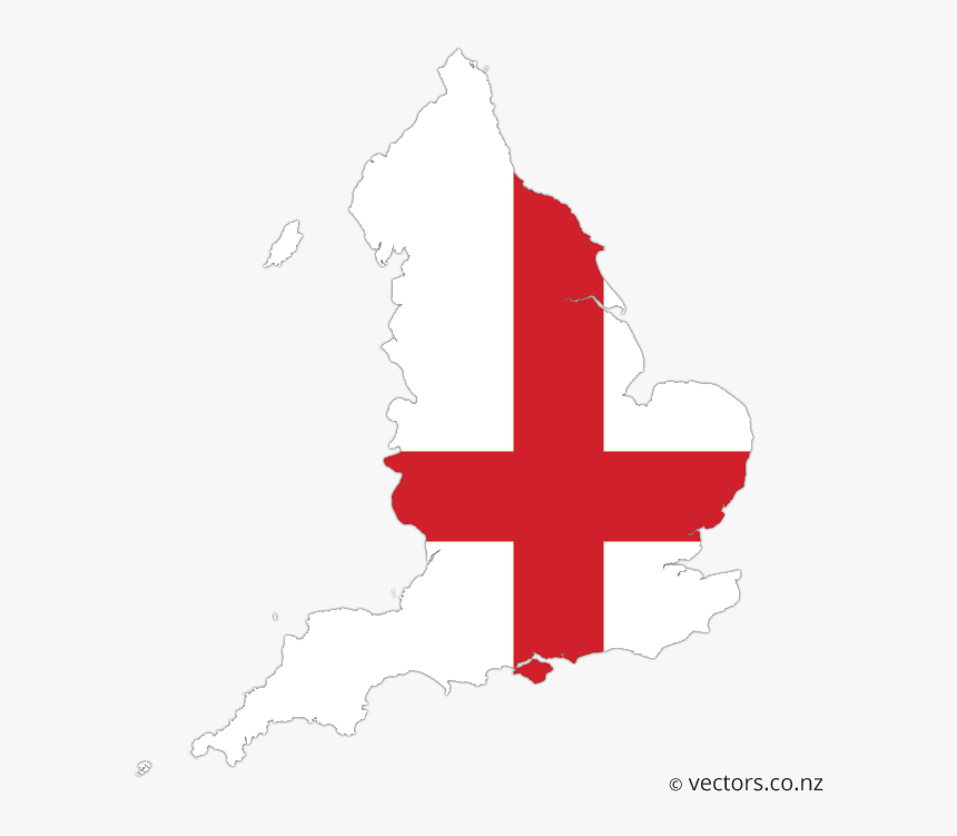 Flag Map Of England, HD Png Download, Free Download