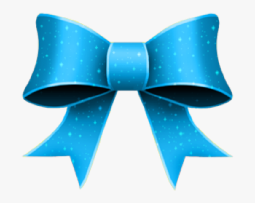 #mq #blue #ribbon #bow #bows #dots - Green Christmas Bow Png, Transparent Png, Free Download