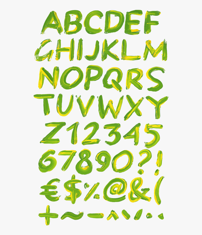 Transparent Paint Marks Png - Font Alphabet Watercolor Transparent, Png Download, Free Download