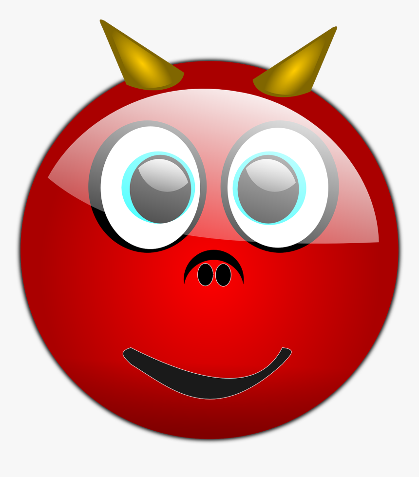 Red Evil Smiley Face, HD Png Download, Free Download