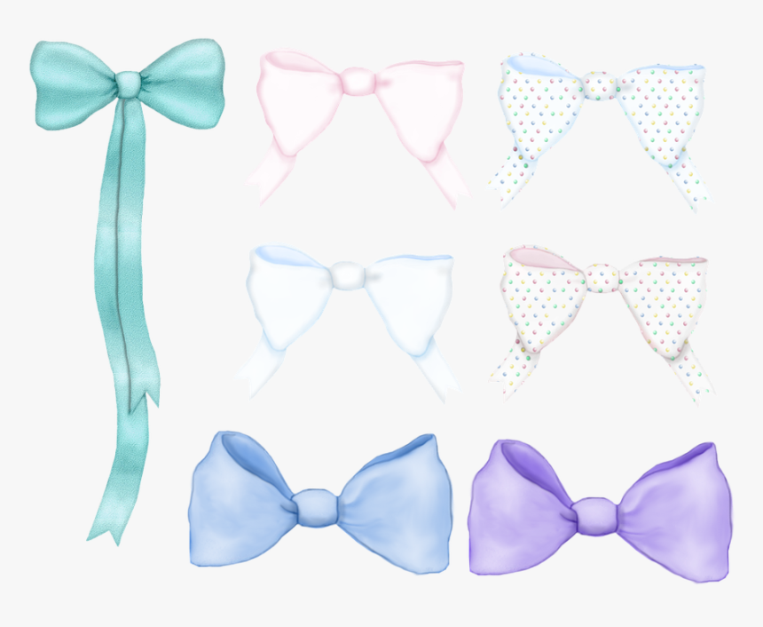 Bow, Ribbon, Element, Decoration, Accent, Pink, Blue - Formal Wear, HD Png Download, Free Download