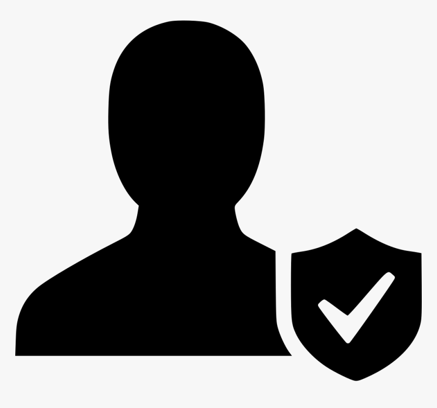 User Safe Secure Shield Complete Done Protect - Silhouette, HD Png Download, Free Download