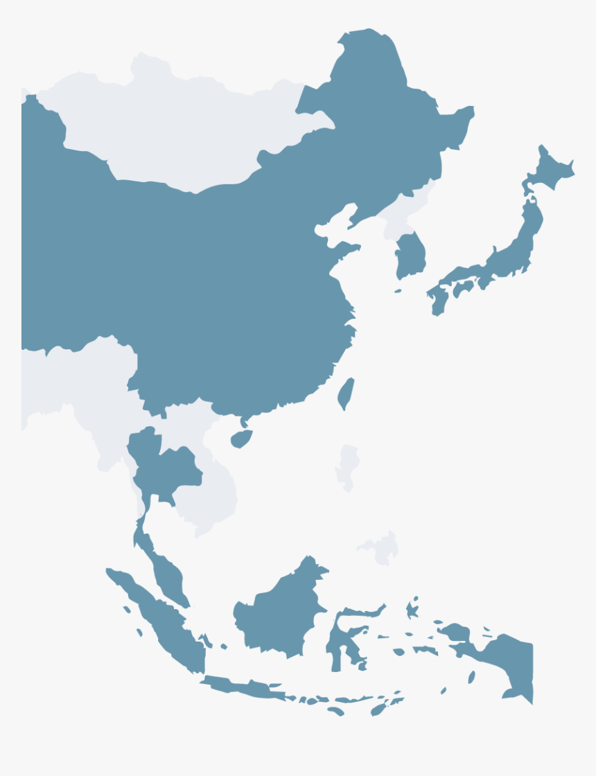 Transparent Asian Model Png - Malaysia And Japan Map, Png Download, Free Download