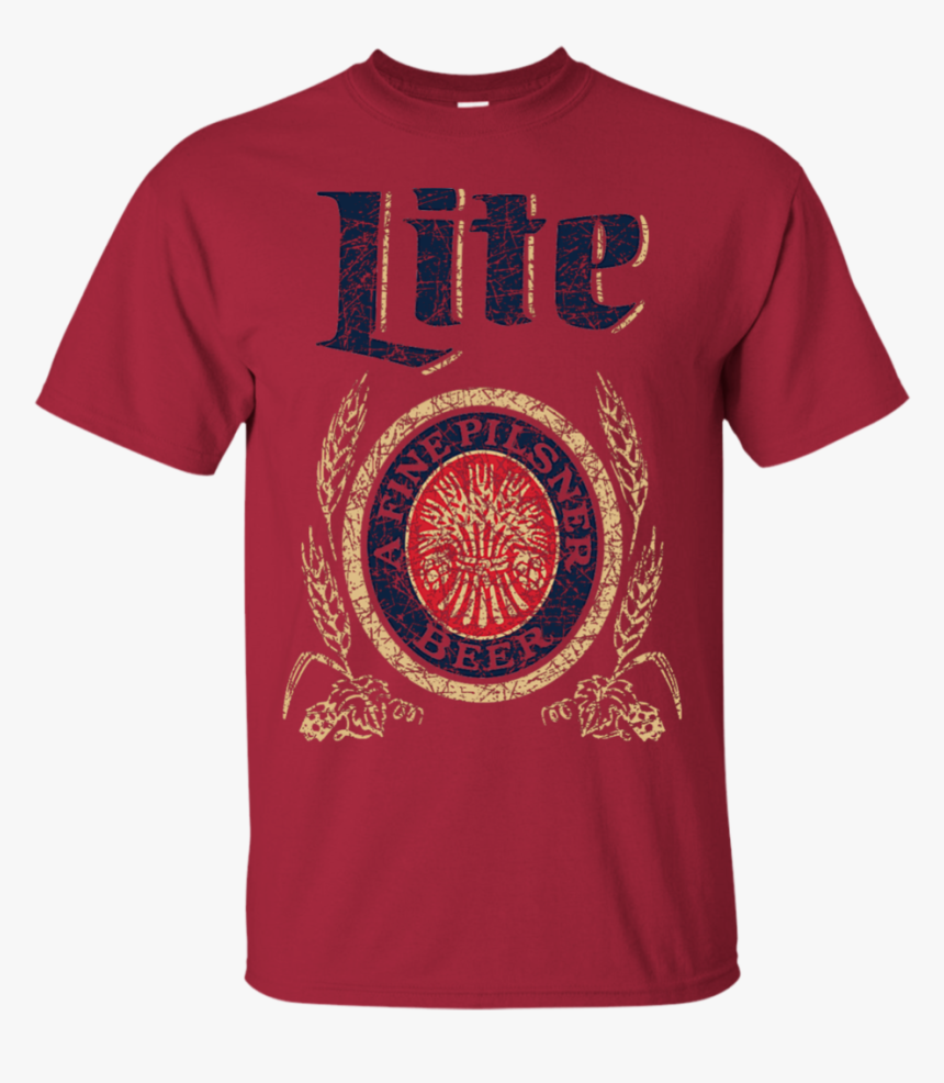 Miller Lite Beer Brand Logo Label T-shirt - T-shirt, HD Png Download, Free Download