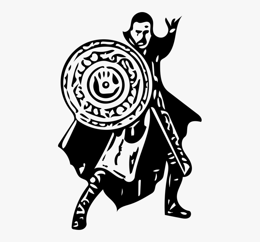 Doctor Strange, Marvel, Dc, Sherlock, Sherlock Holmes - Dr Strange Black And White, HD Png Download, Free Download