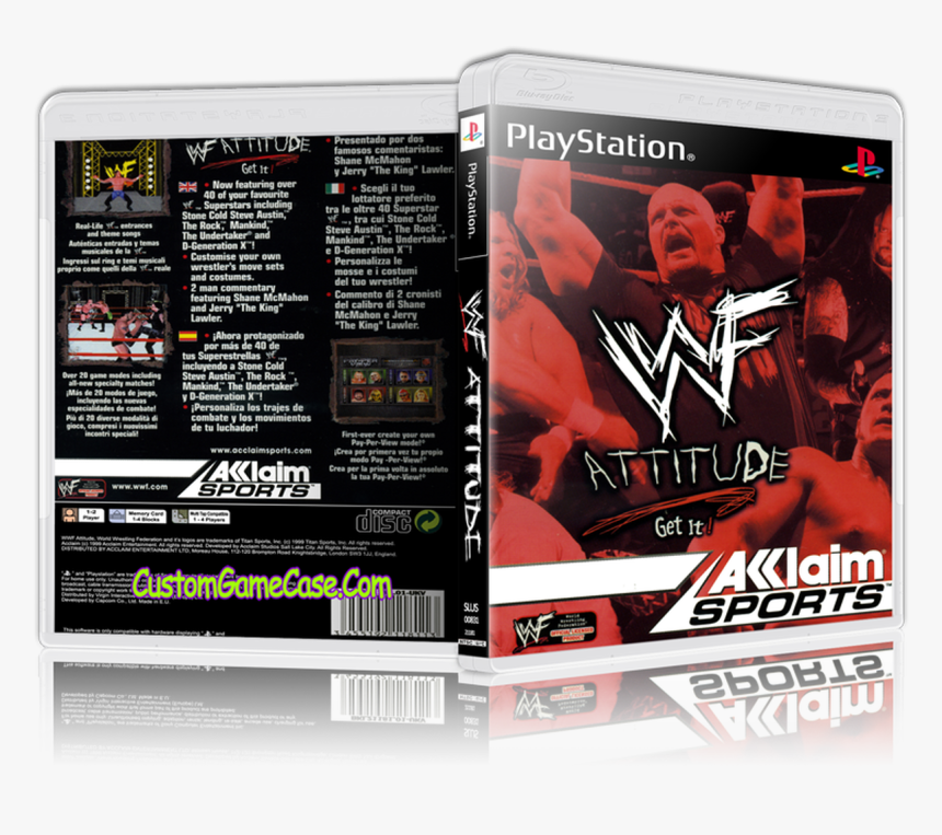 Sony Playstation 1 Psx Ps1 - Wwf Attitude Game, HD Png Download, Free Download