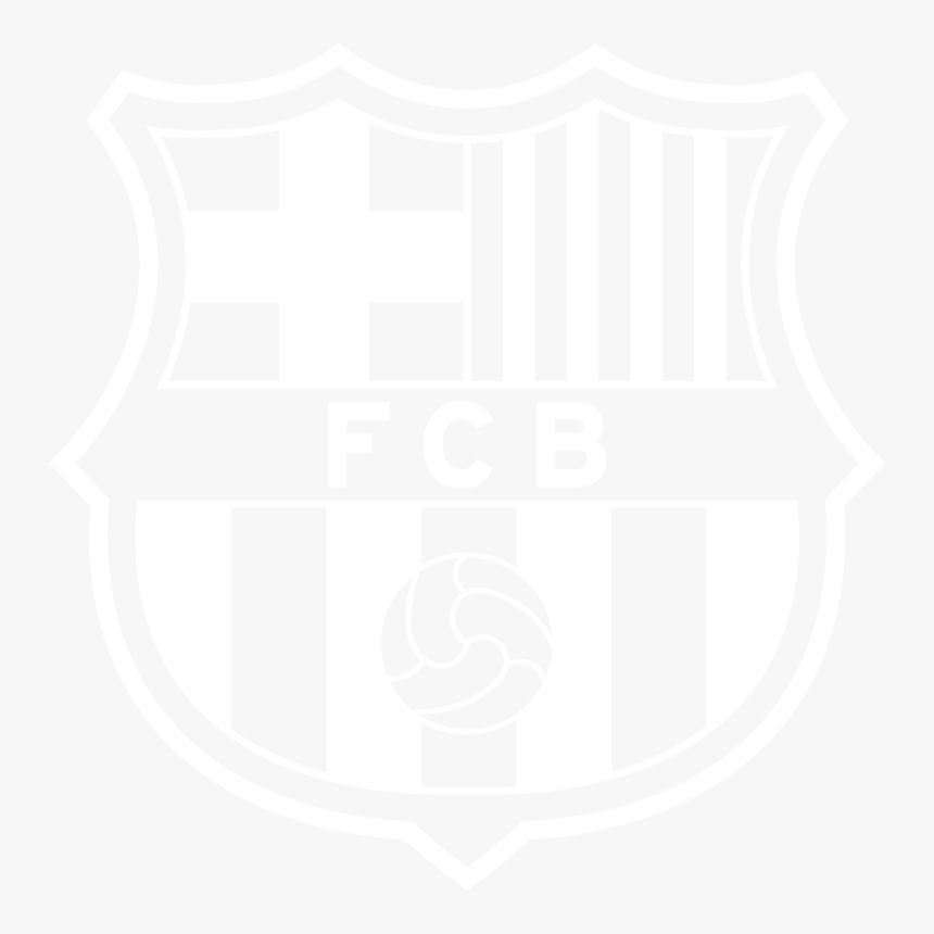 Fc Barcelona White Logo Png, Transparent Png, Free Download