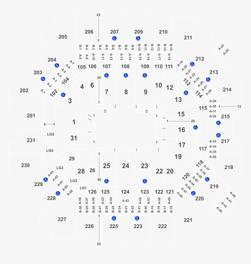 Barclays Center Seating Section 8 Row 13, HD Png Download, Free Download