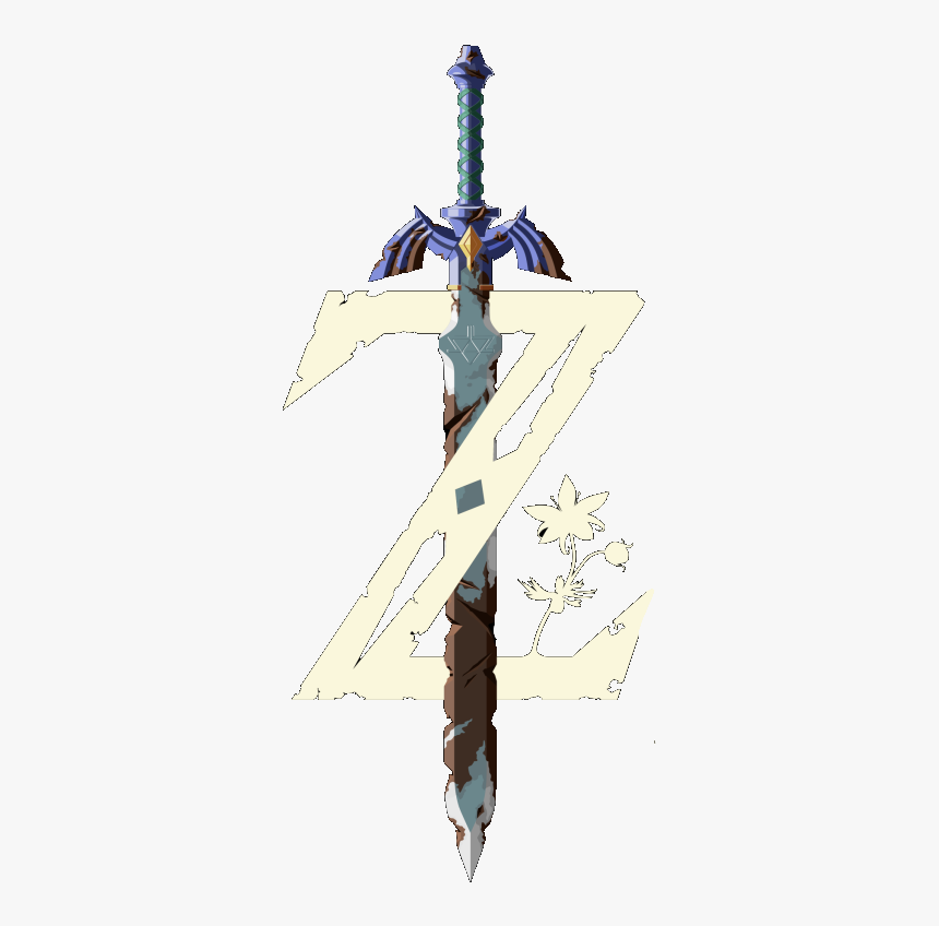 Zelda Breath Of The Wild Logo Png - Breath Of The Wild Sword Png, Transparent Png, Free Download