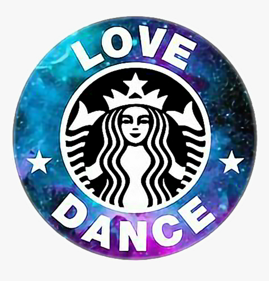 Lovedance Starbucks Logo Edit Galaxy - Logo Starbucks, HD Png Download, Free Download