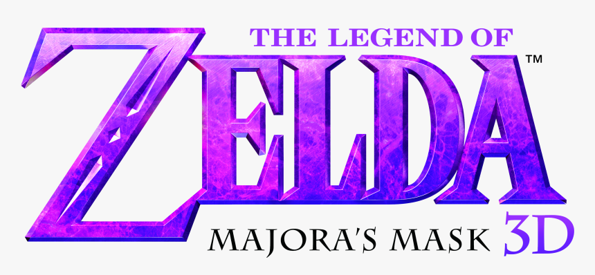 Majora"s Mask 3d Logo No Background - Zelda Ocarina Of Time Title, HD Png Download, Free Download