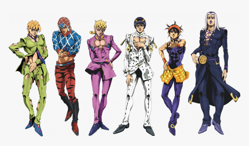 [fashion] T-shirt X Jojo"s Bizarre Adventure Part5 - Jojo Bizarre Adventure Fashion, HD Png Download, Free Download